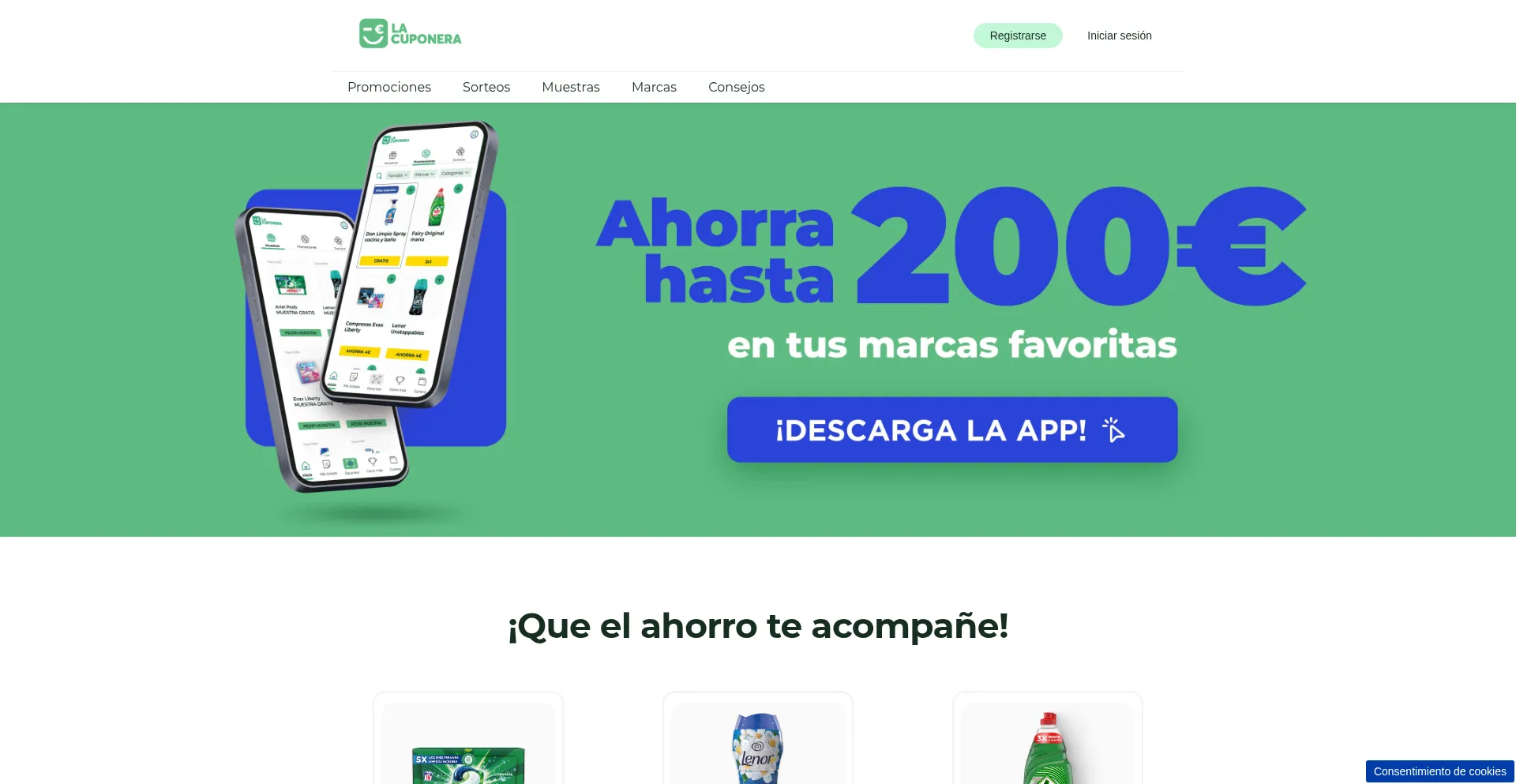 Lacuponera.es Screenshot