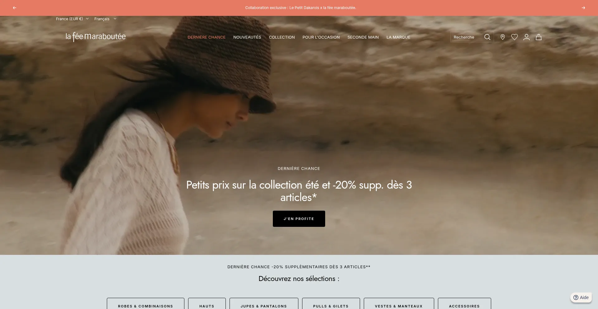 Website screenshot of Lafeemaraboutee.fr