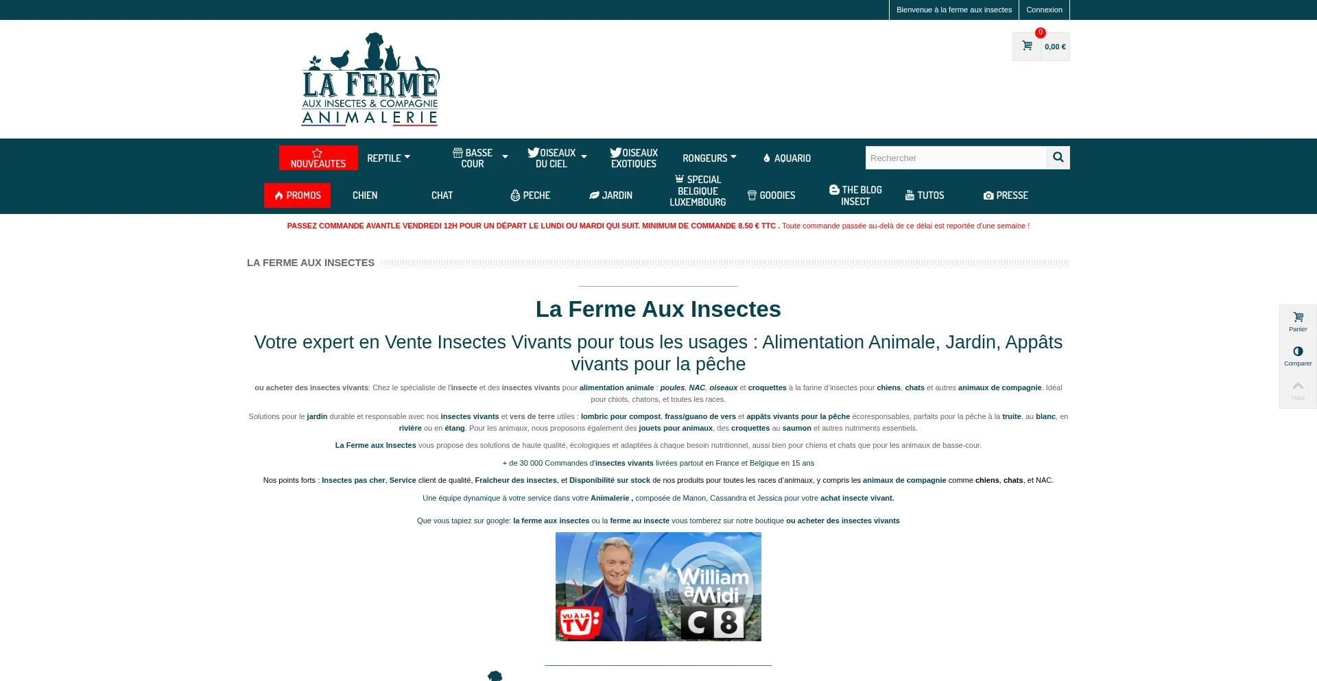 ¿És Seguro y Confiable Lafermeauxinsectes.com?