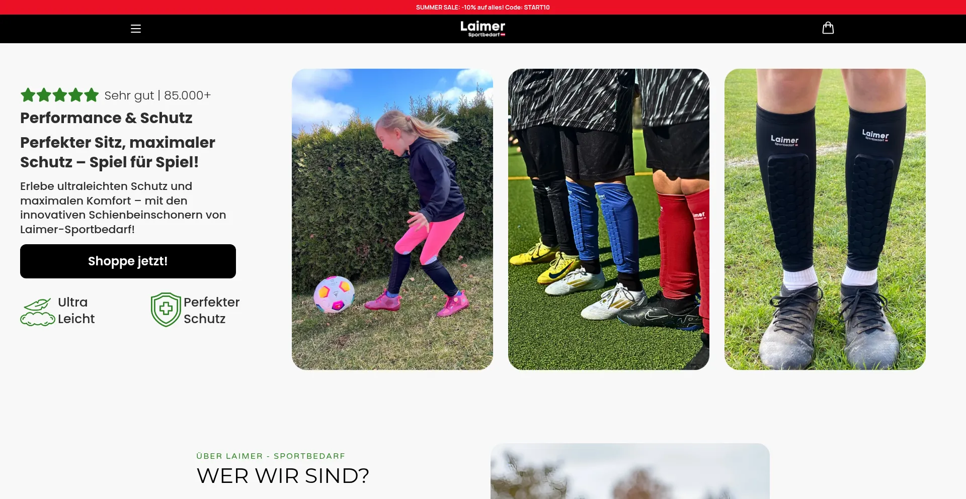 Laimer-sportbedarf.at Screenshot