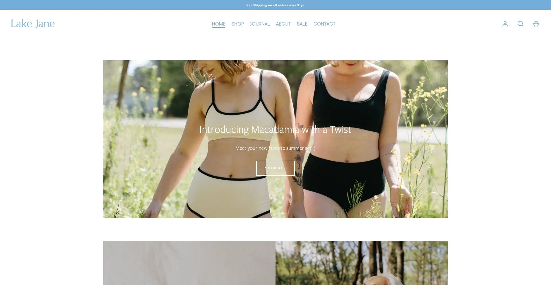 Website screenshot of Lakejanestudio.com