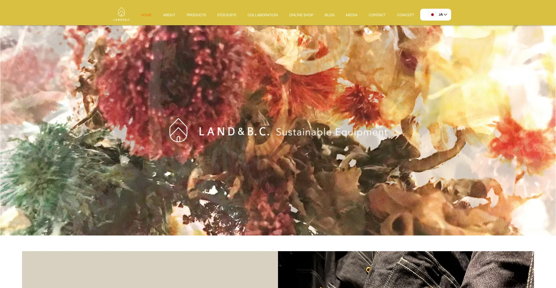 Website screenshot of Landandbc.com