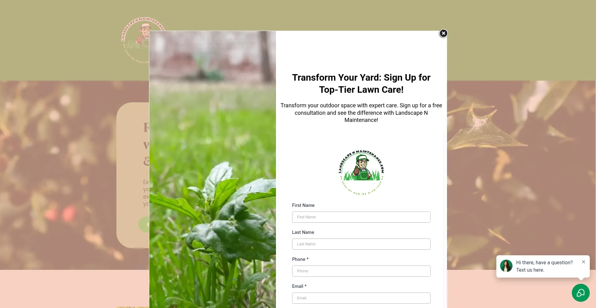 ¿És Seguro y Confiable Landscapenmaintenance.com?