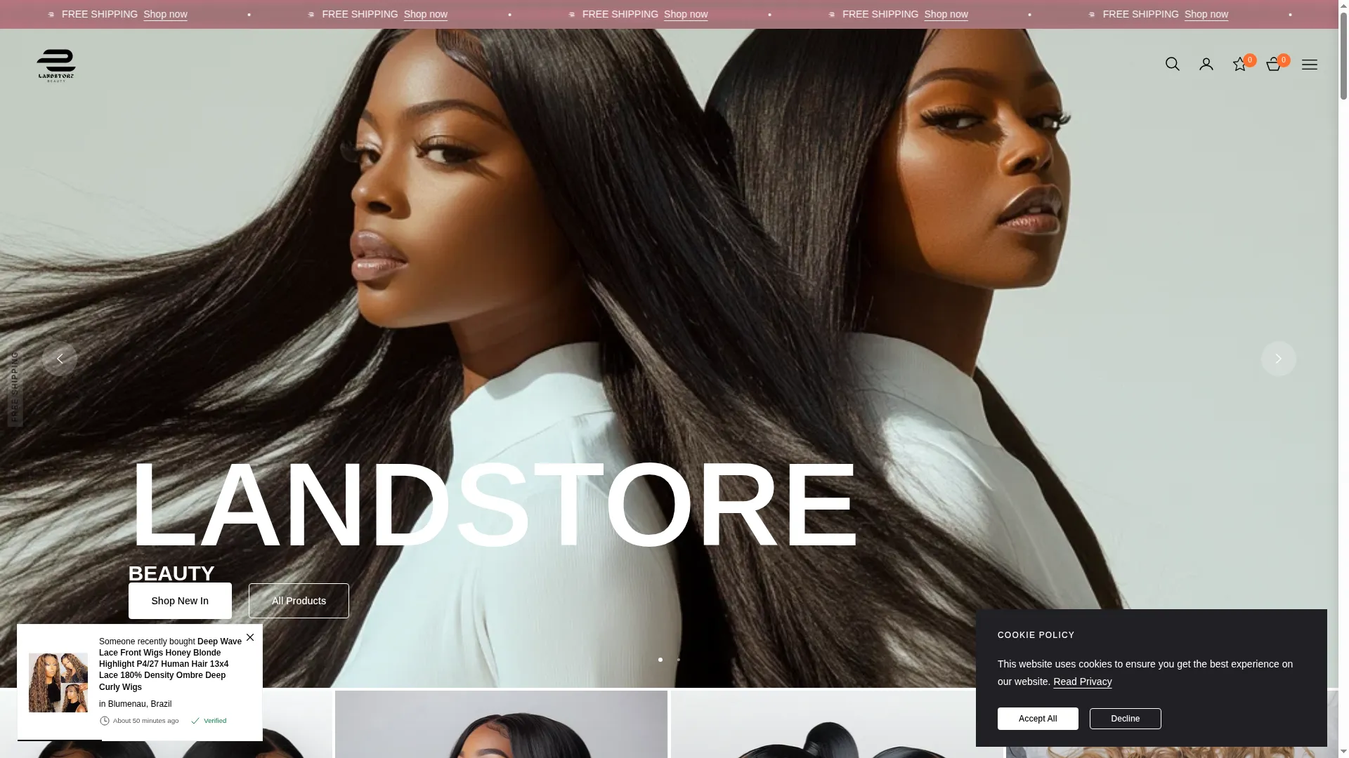 Landstorebeauty.com