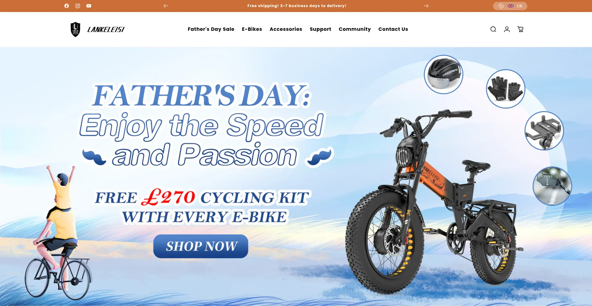 Website screenshot of Lankeleisi.co.uk