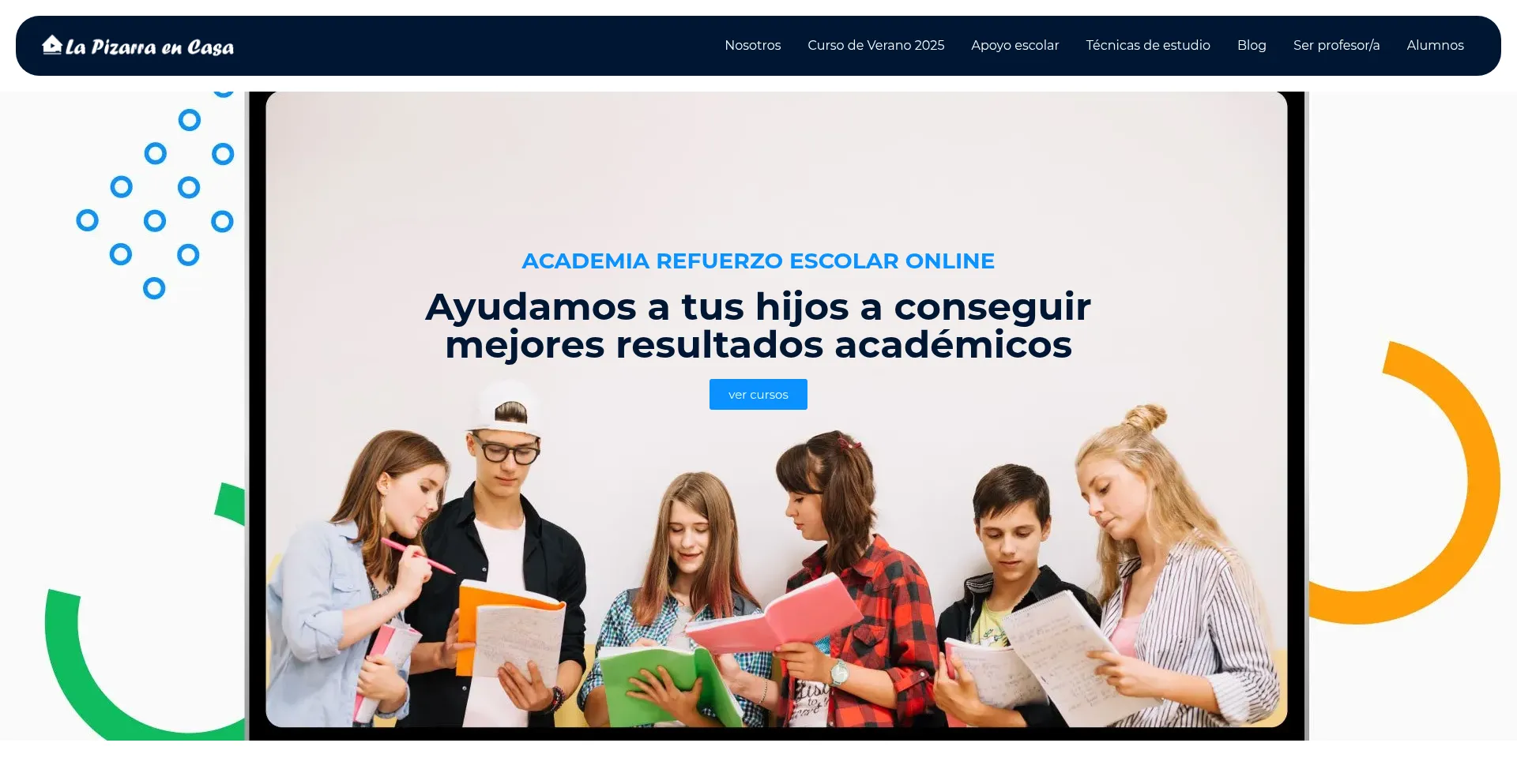 Website screenshot of Lapizarraencasa.com