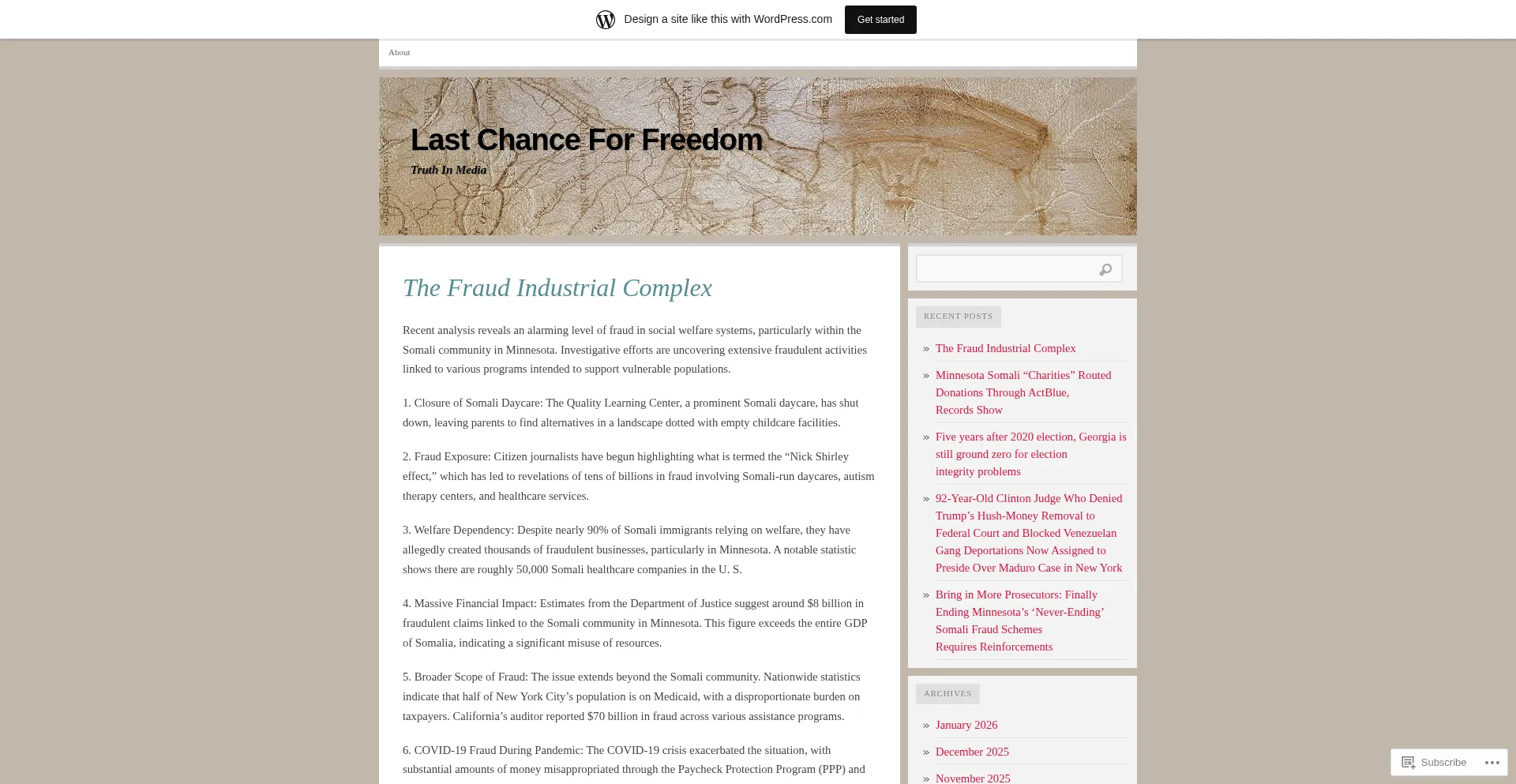 Lastchanceforfreedom.wordpress.com