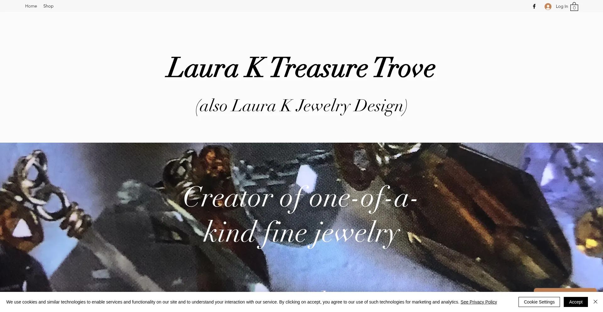 Website screenshot of Lauraktreasuretrove.com