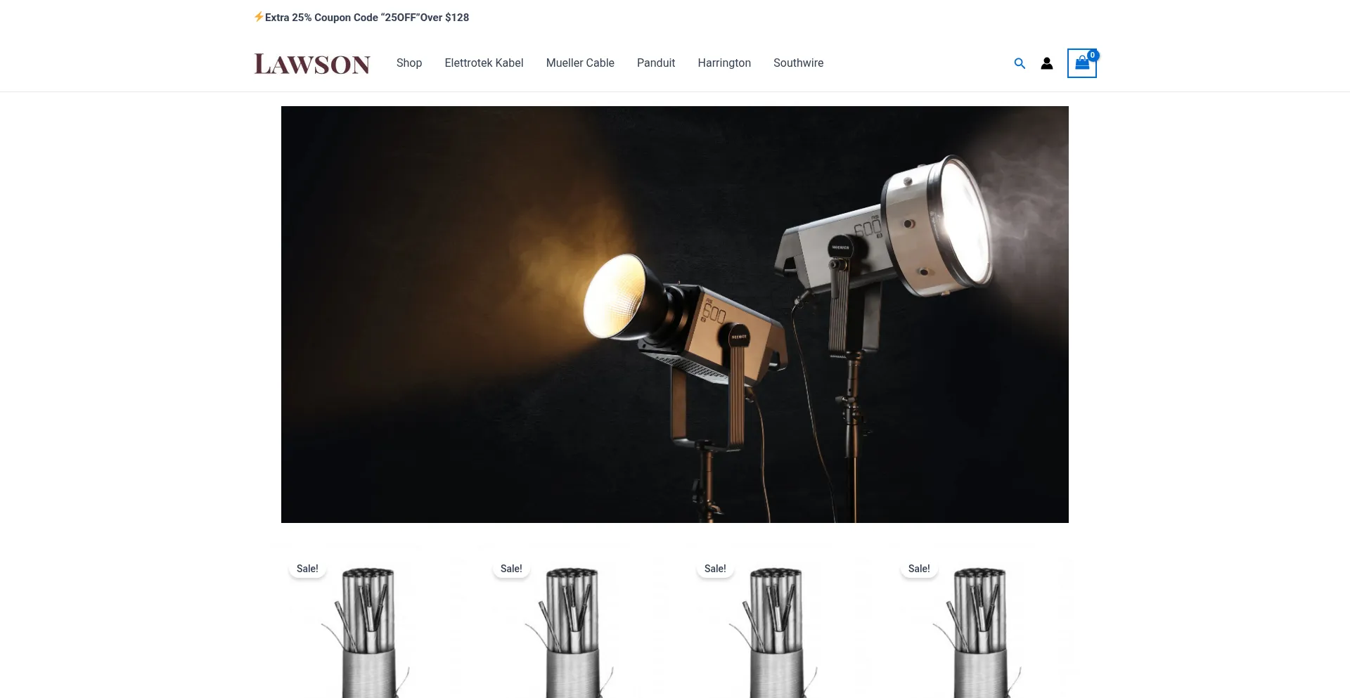 Website screenshot of Lawsoncuttingtools.com