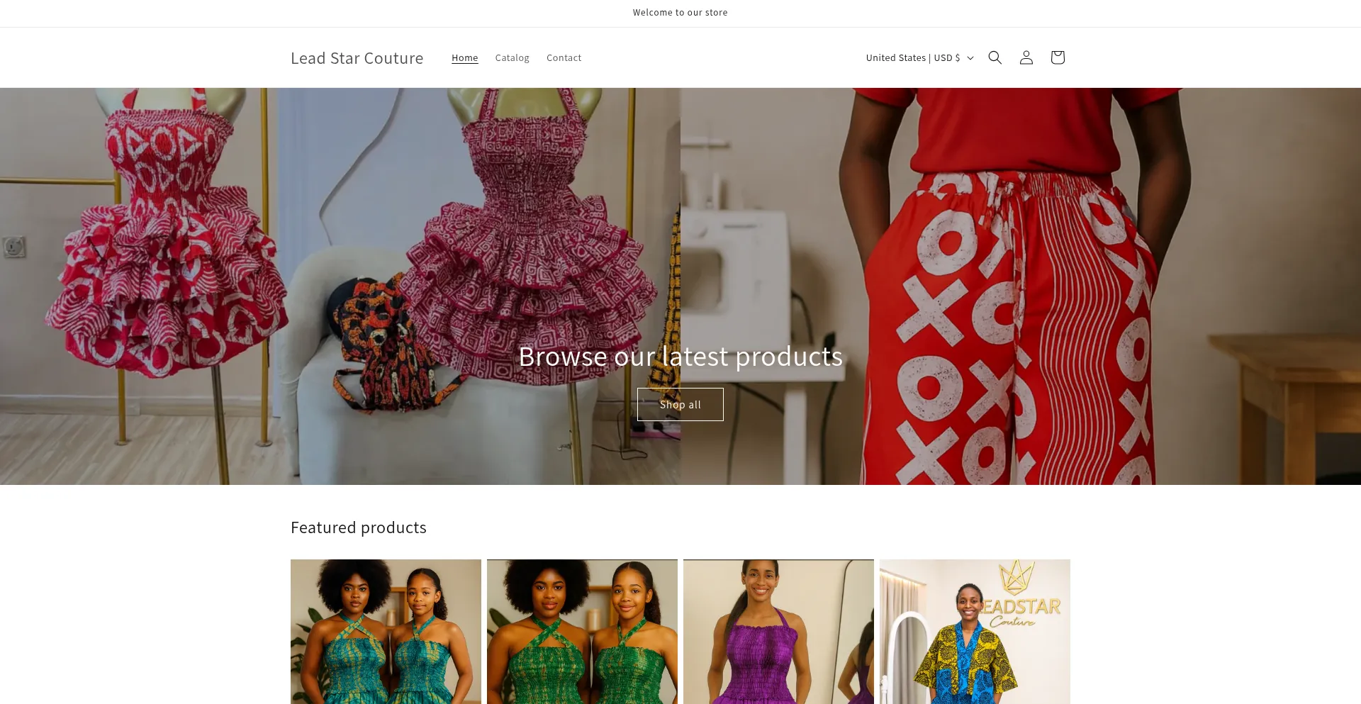 Leadstarcouture.com Screenshot