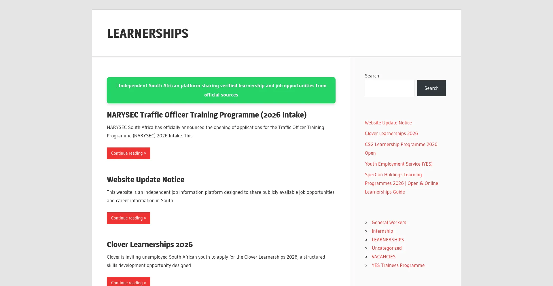 Learnershipsjob.co.za