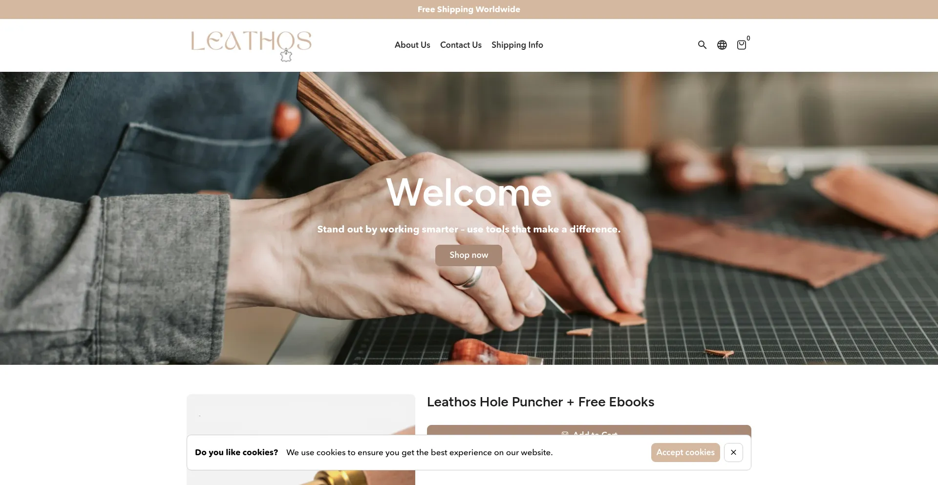 Leathosco.com Screenshot