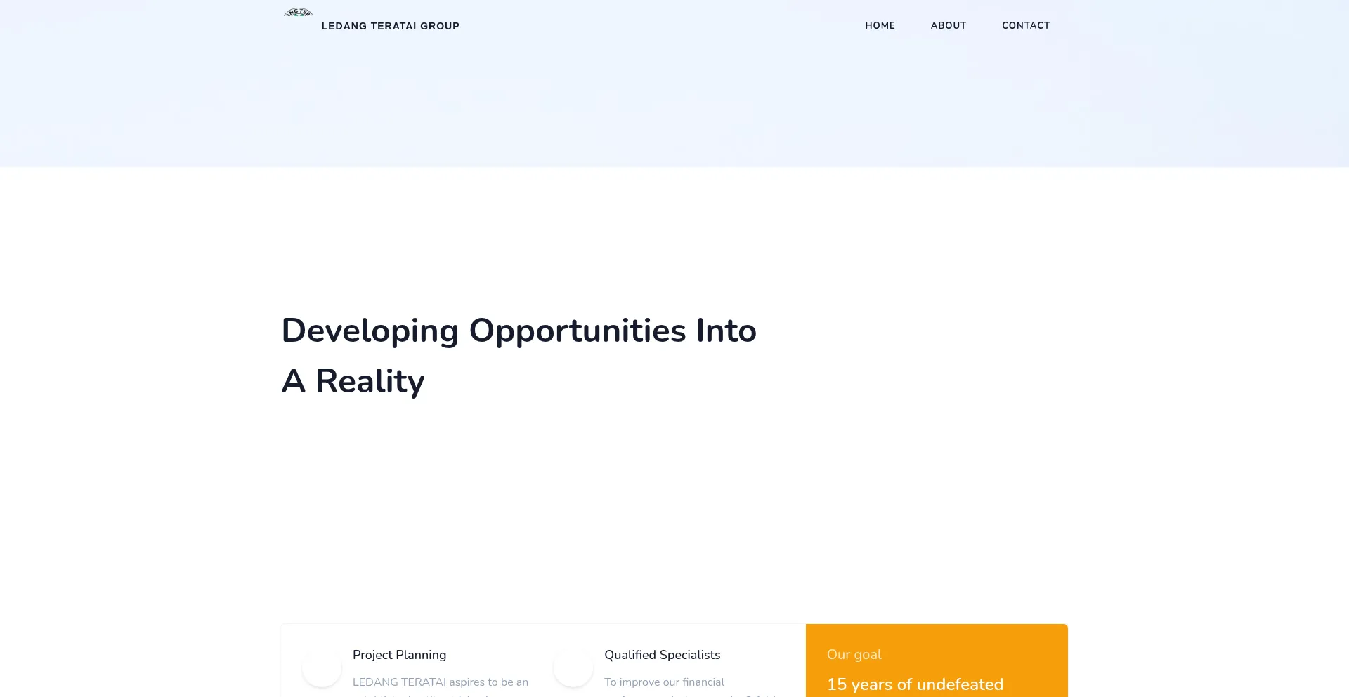 Website screenshot of Ledangteratai.com