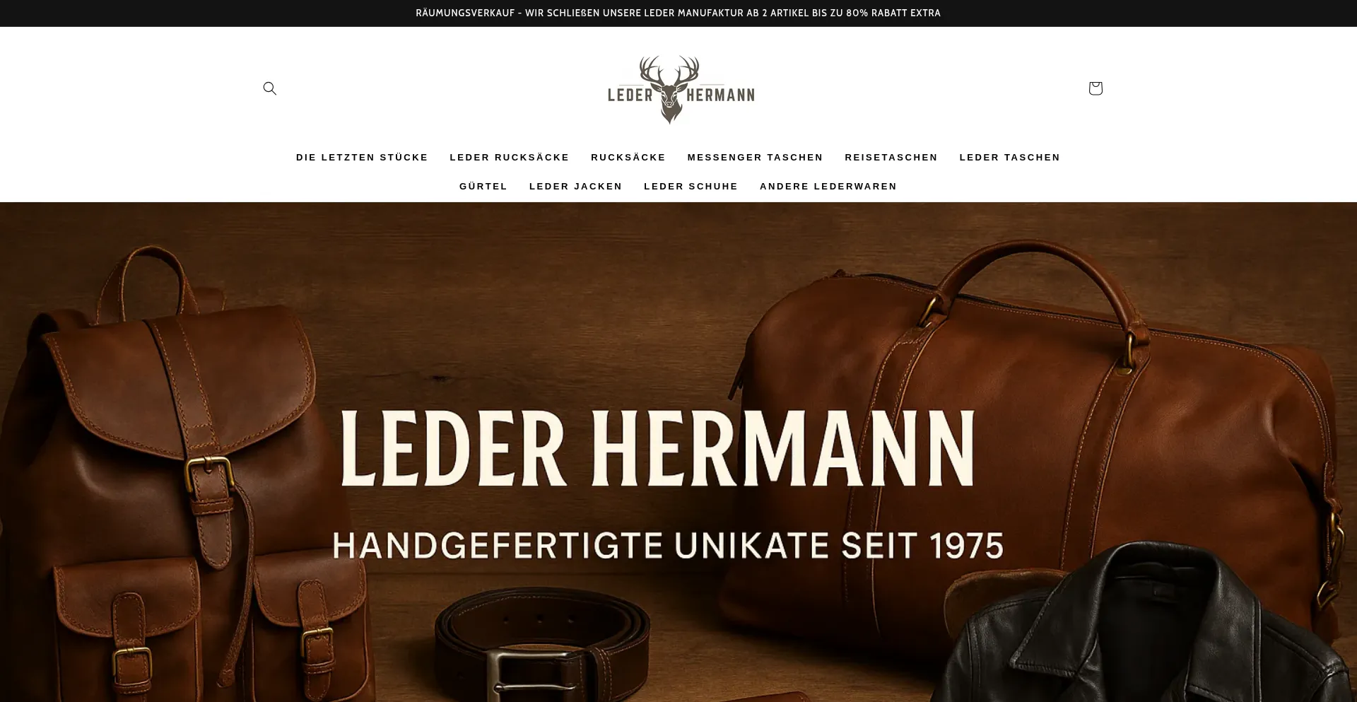 Leder-hermann.com Screenshot