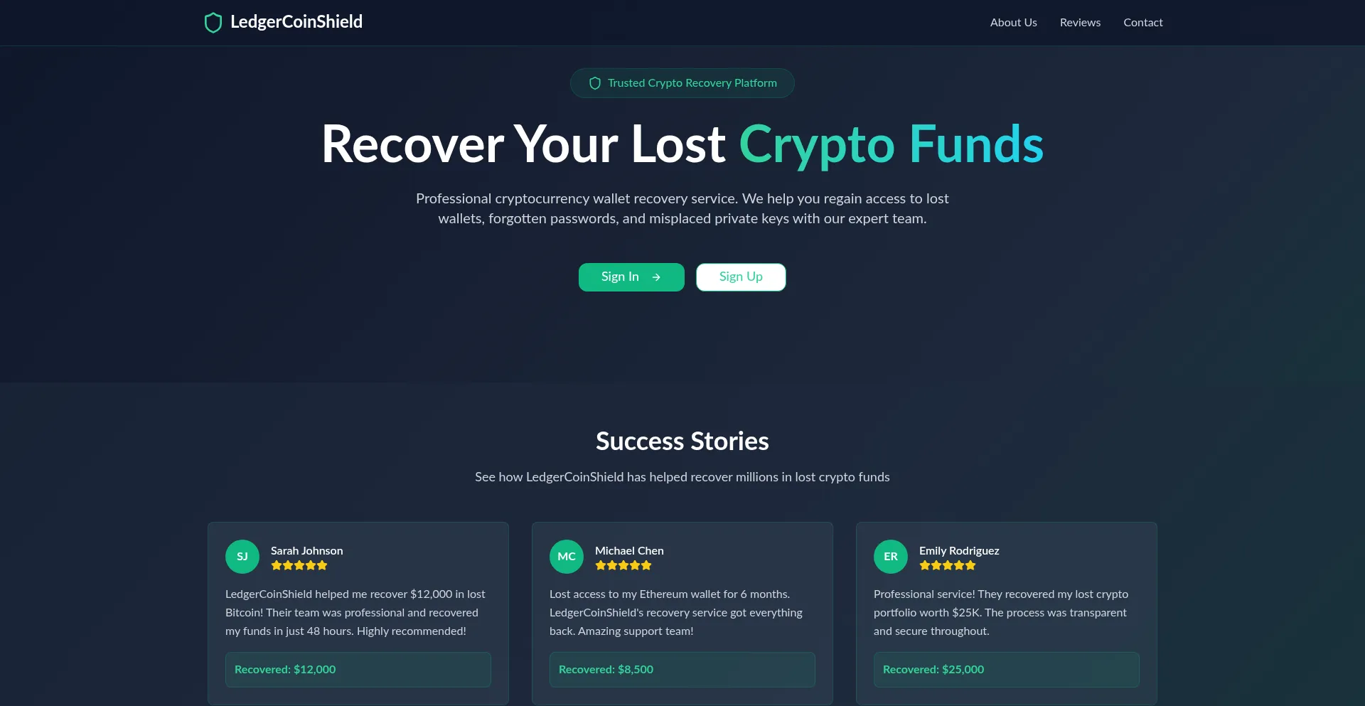 ¿És Seguro y Confiable Ledgercoinshield.com?