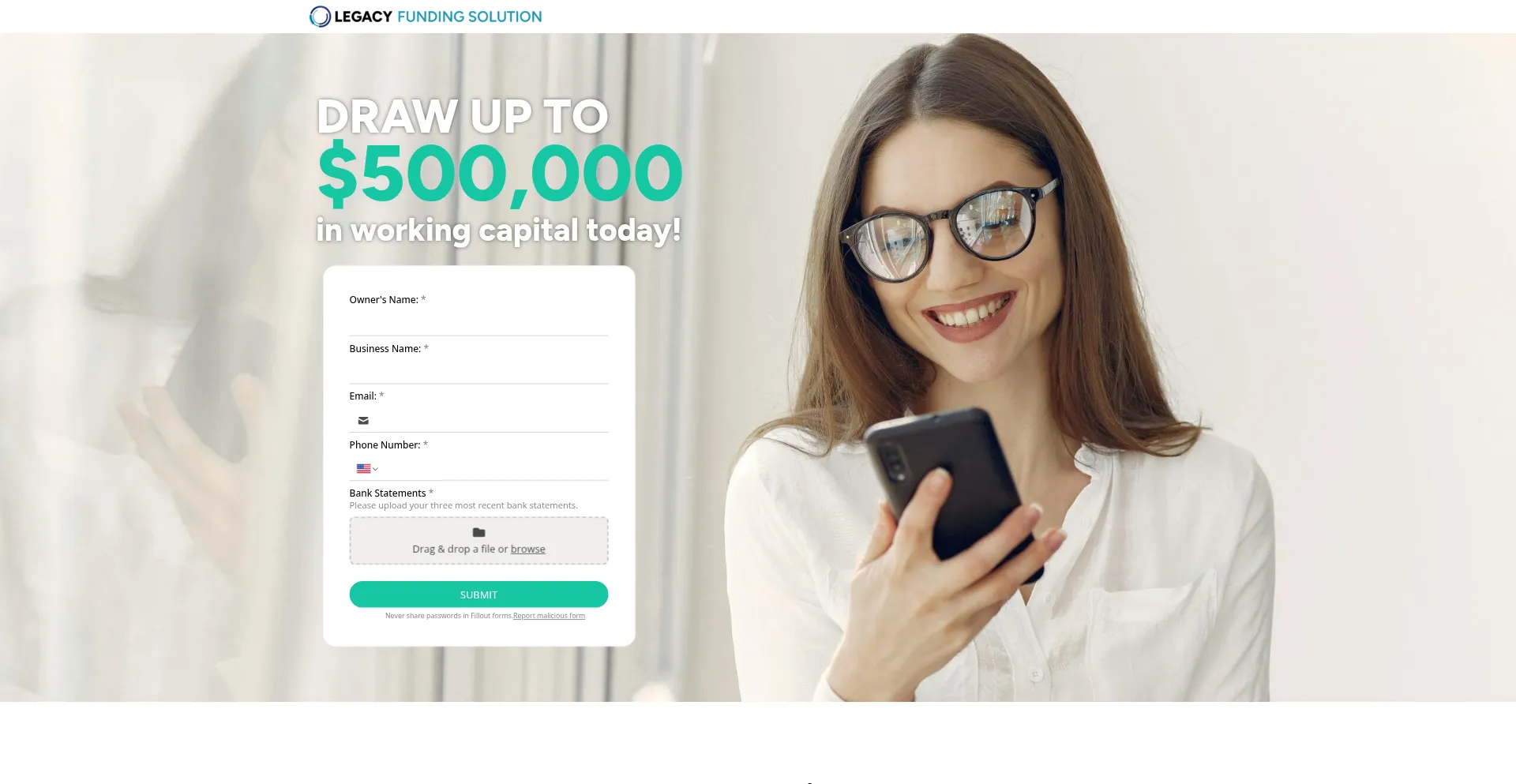 ¿És Seguro y Confiable Legacylendingbizcapital.com?