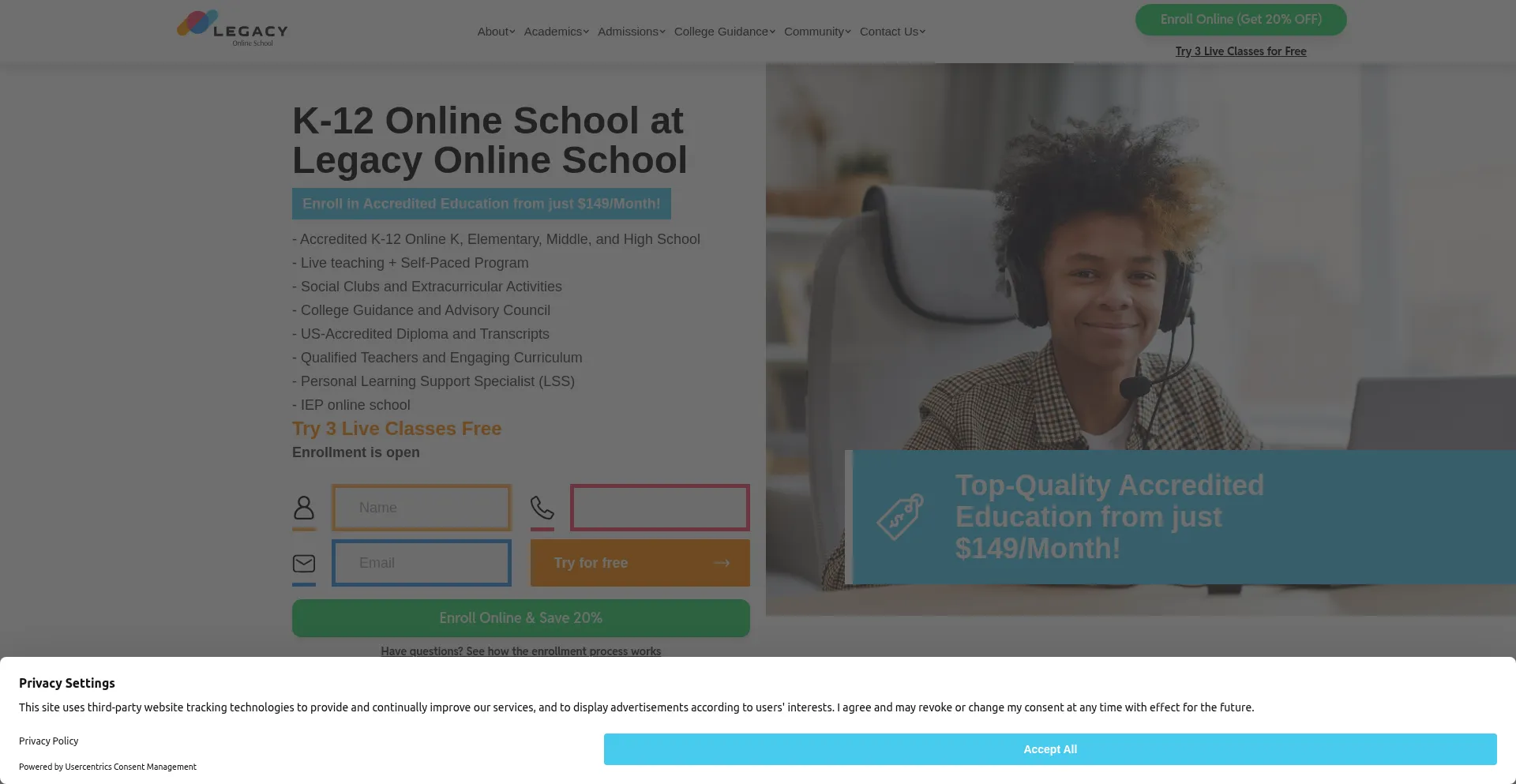 Legacyonlineschool.com