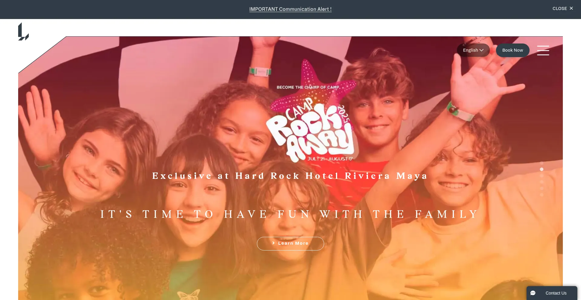 Website screenshot of Legendaryvacationclub.com