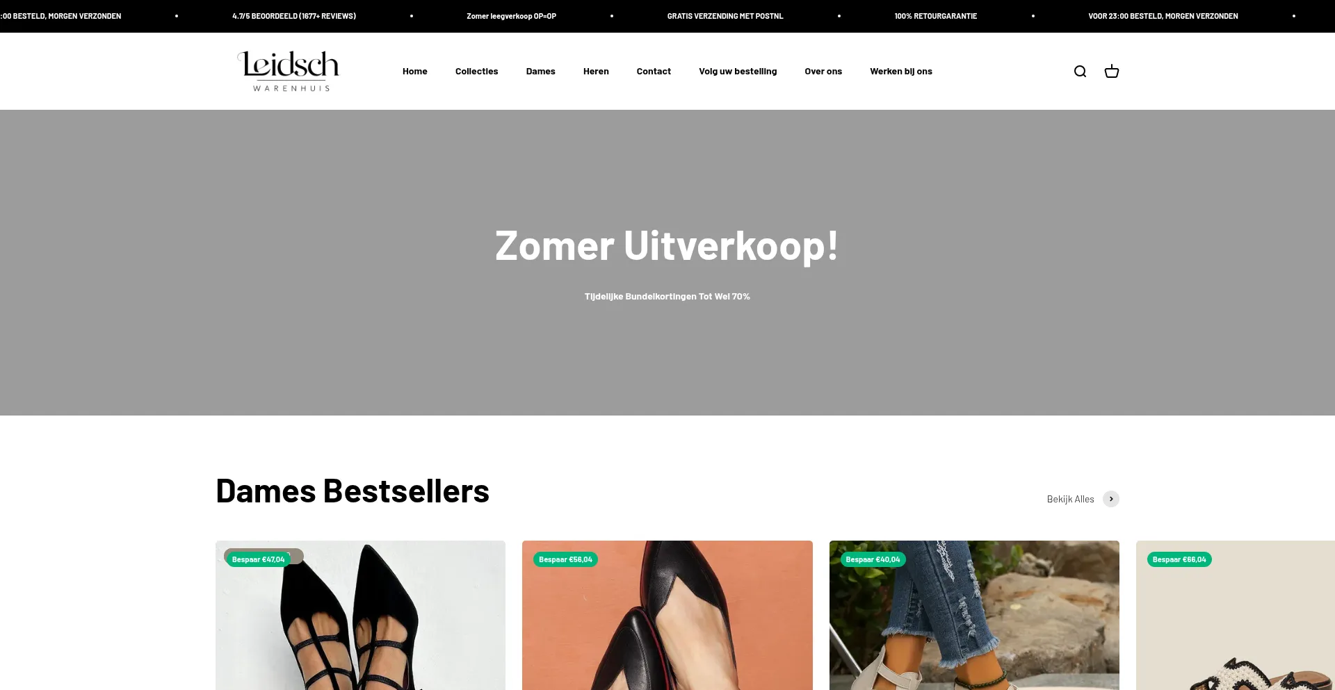 ¿És Seguro y Confiable Leidschwarenhuis.nl?