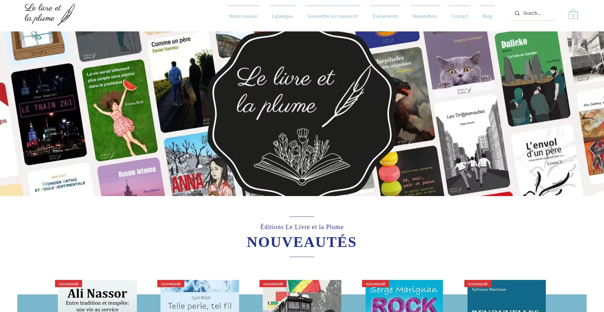 Website screenshot of Lelivre-et-laplume.com