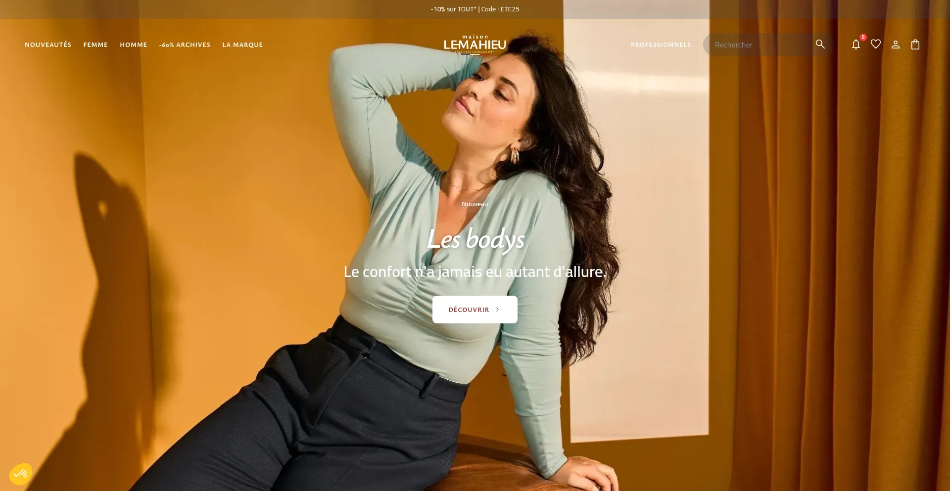 Website screenshot of Lemahieu.com