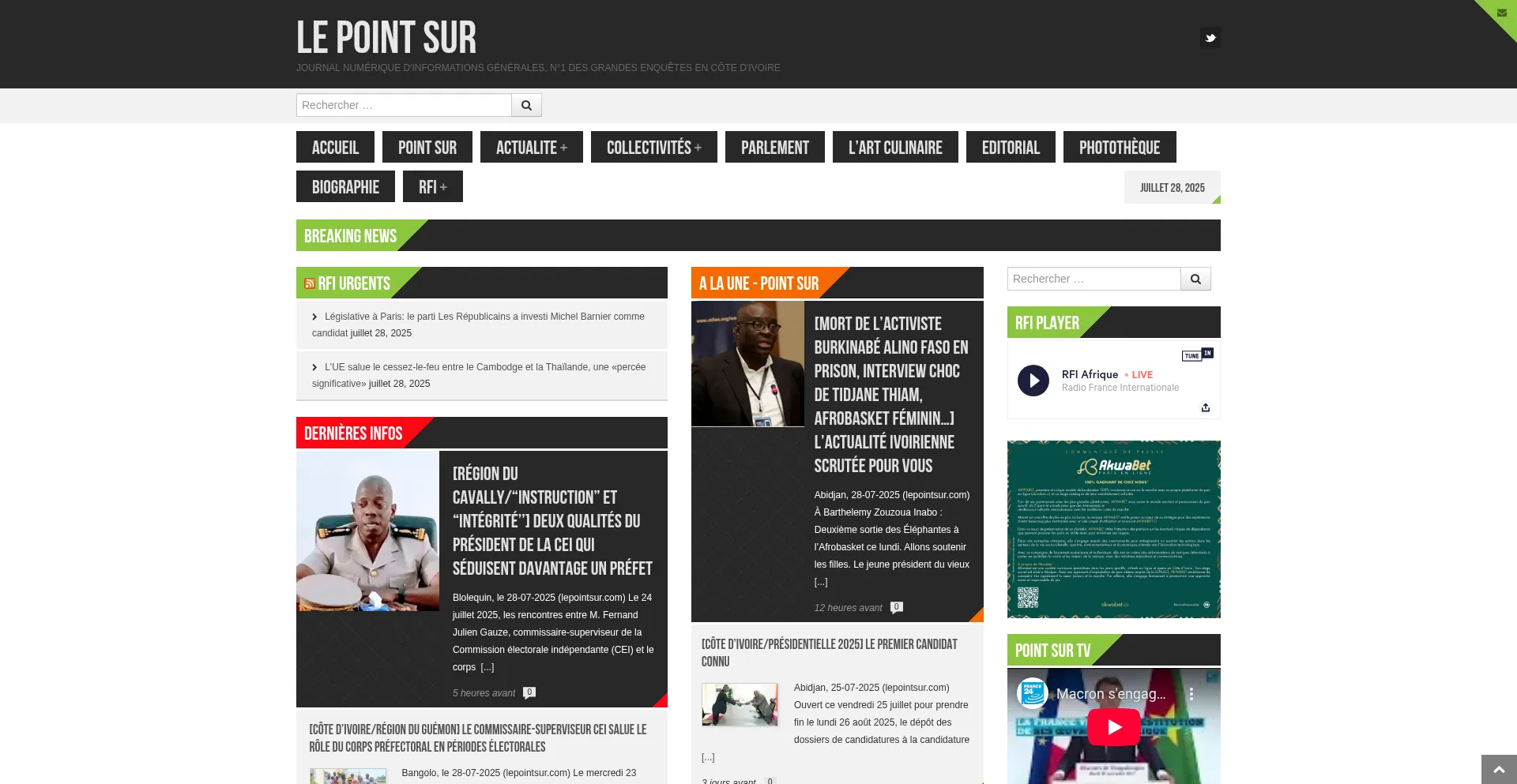 Lepointsur.com Screenshot