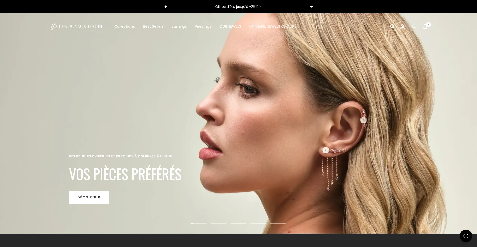 Website screenshot of Lesjoyauxdaure.fr