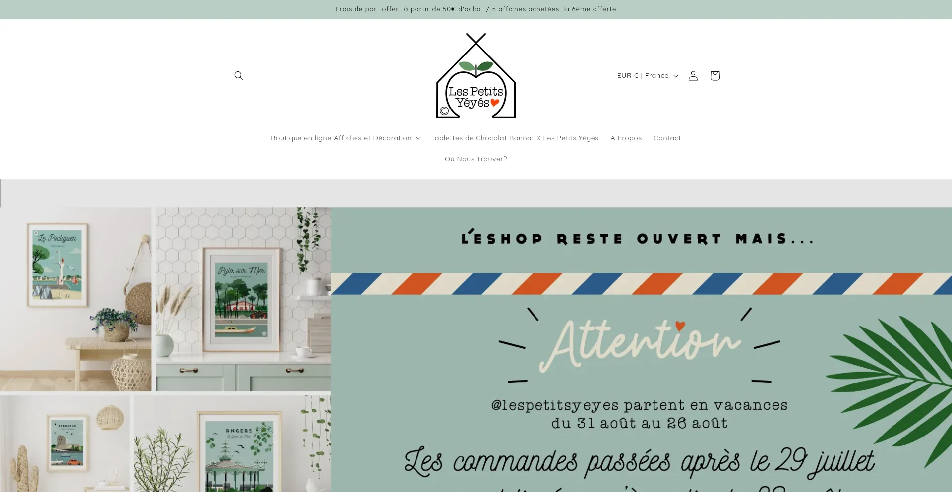 Website screenshot of Lespetitsyeyes.com