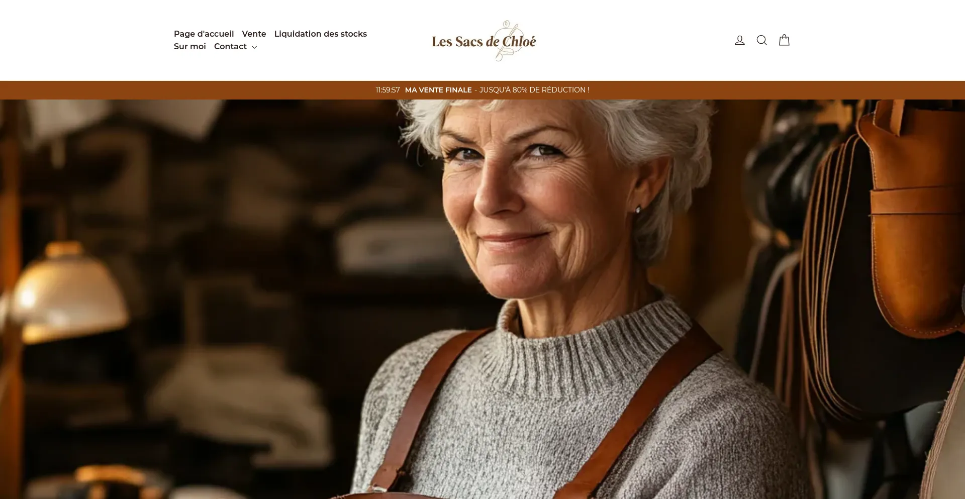 Website screenshot of Lessacsdechloe.com