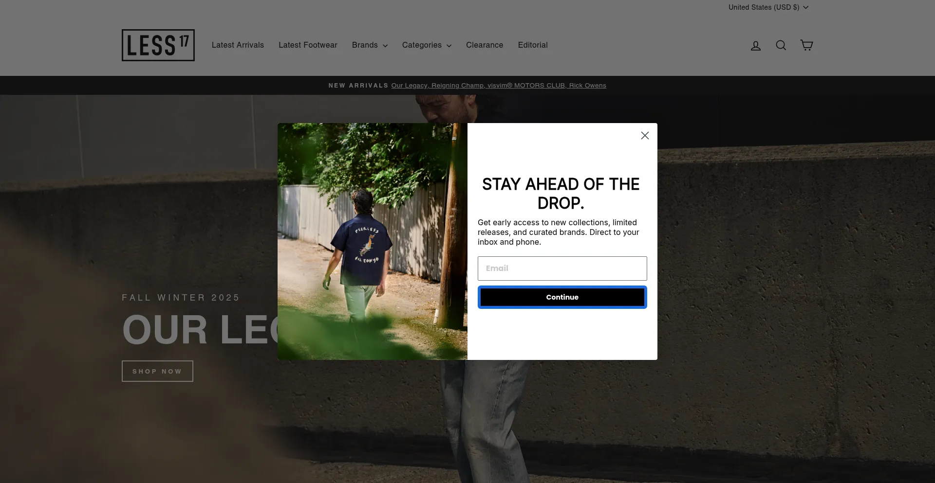 Website screenshot of Lessoneseven.com