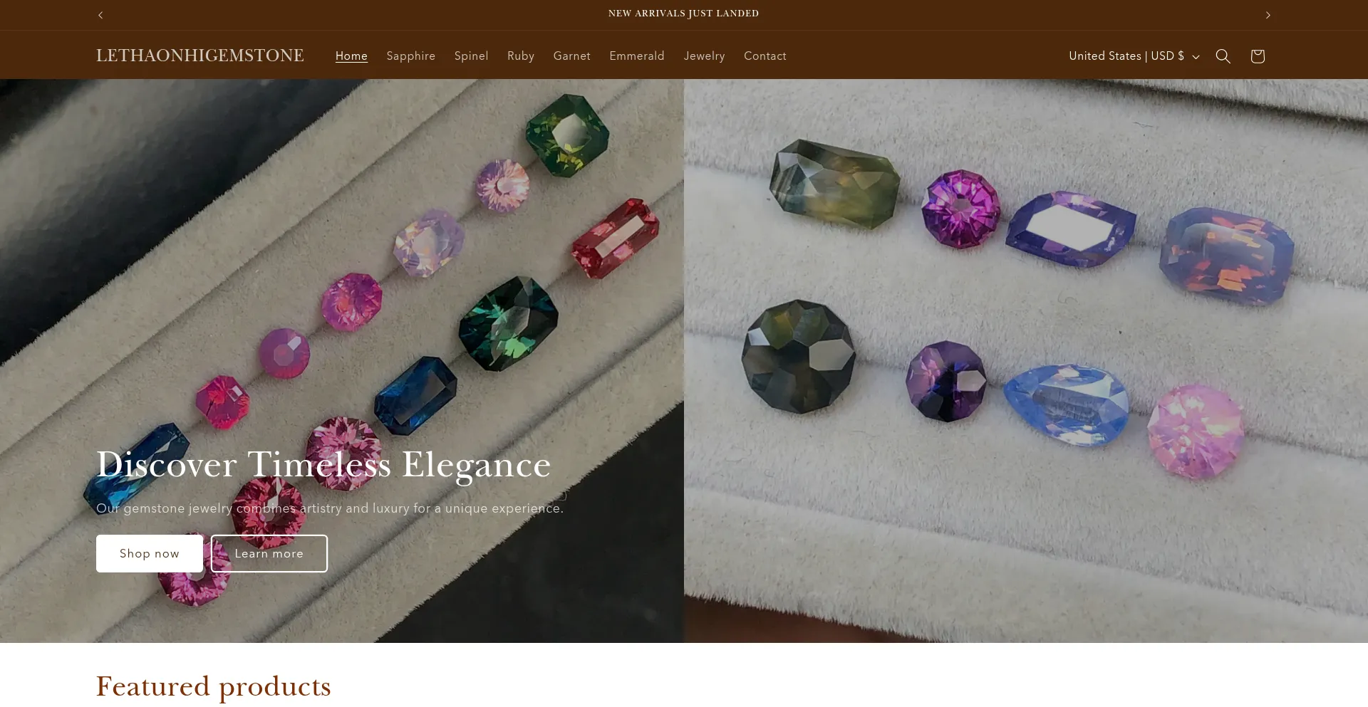 Website screenshot of Lethaonhigemstone.com
