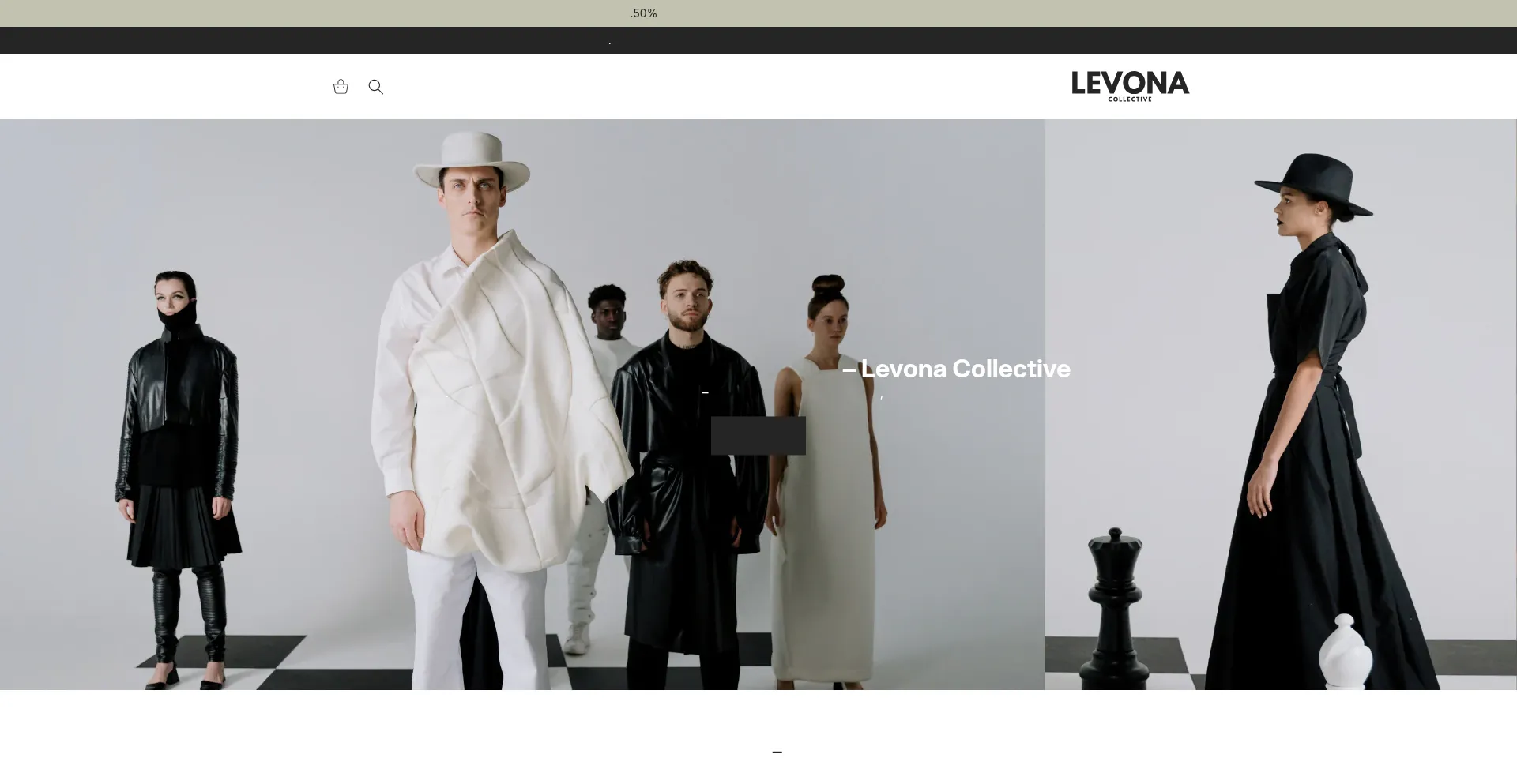 Website screenshot of Levonacollective.com