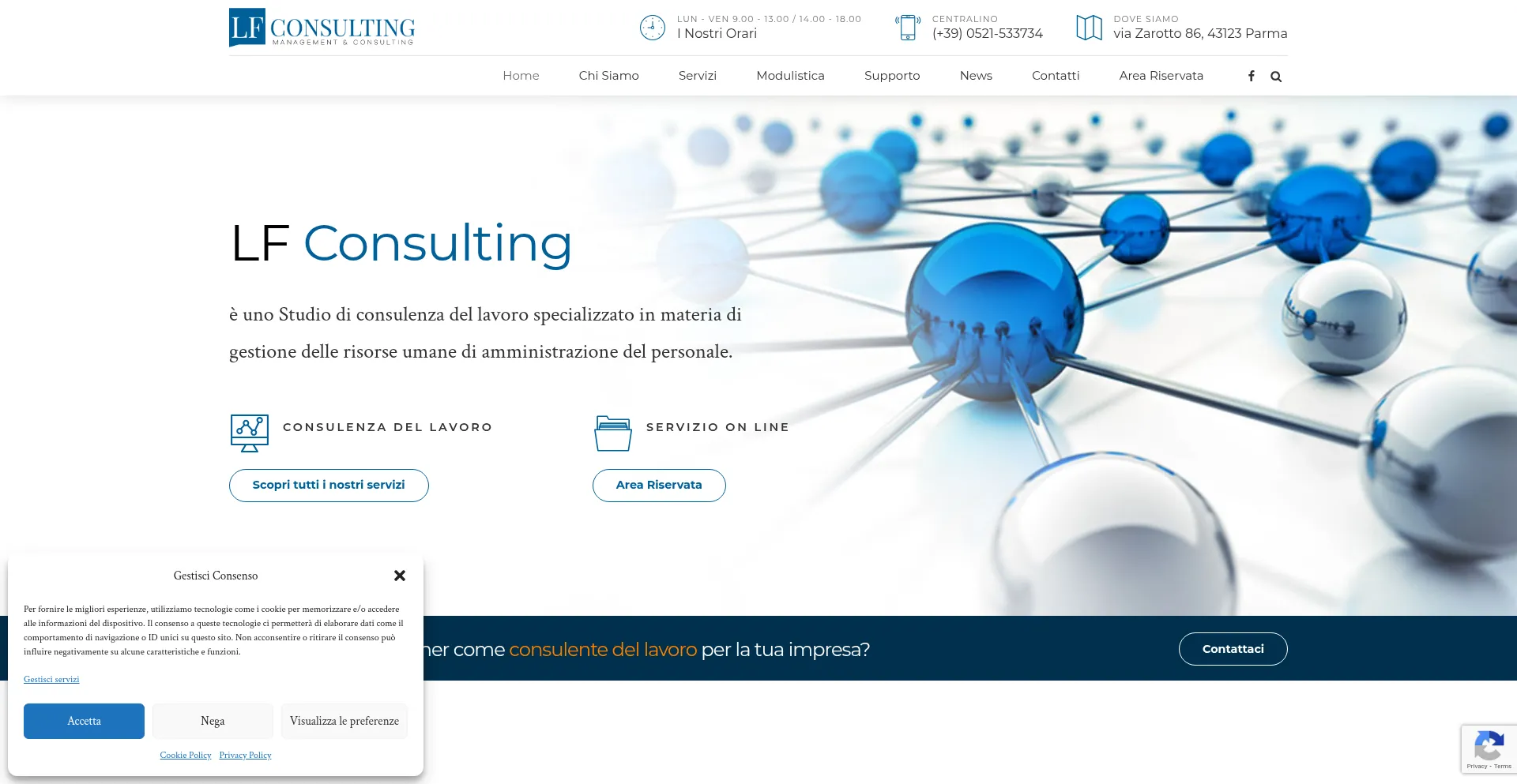 Website screenshot of Lf-consulting.net