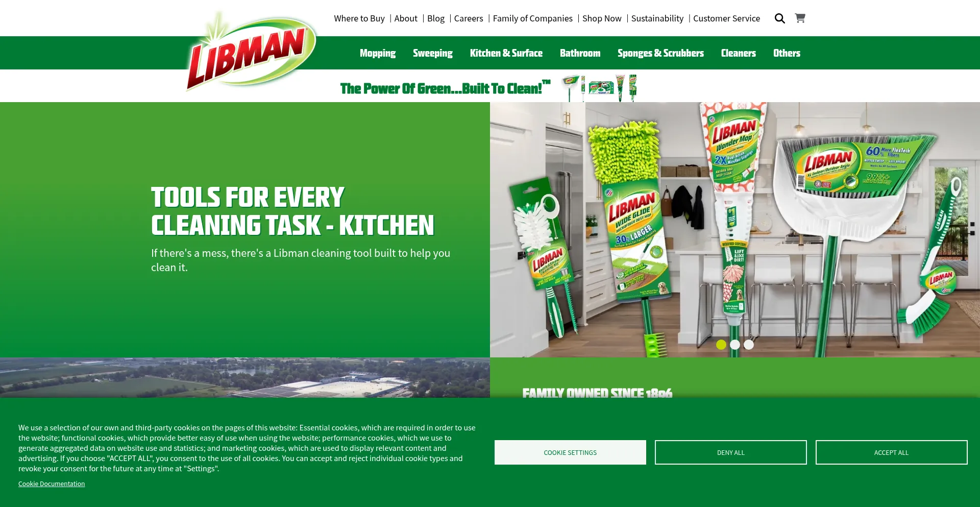 Website screenshot of Libman.com