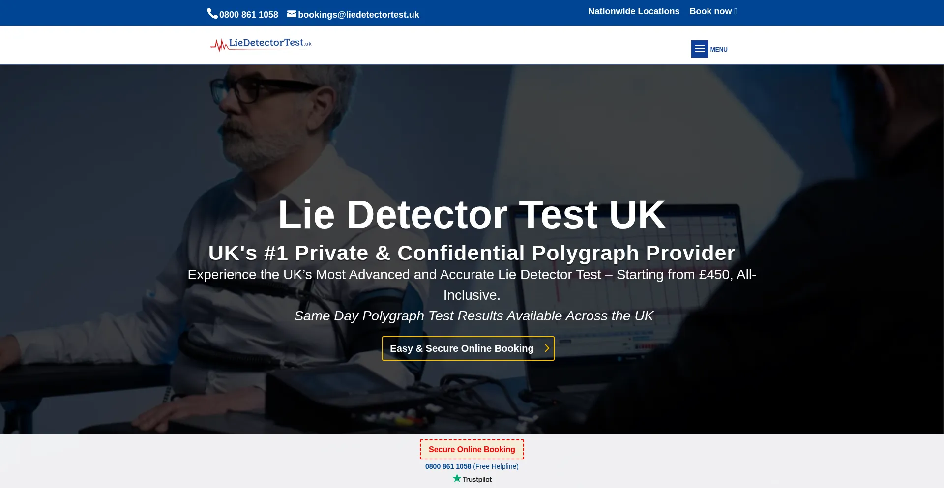 ¿És Seguro y Confiable Liedetectortest.co.uk?