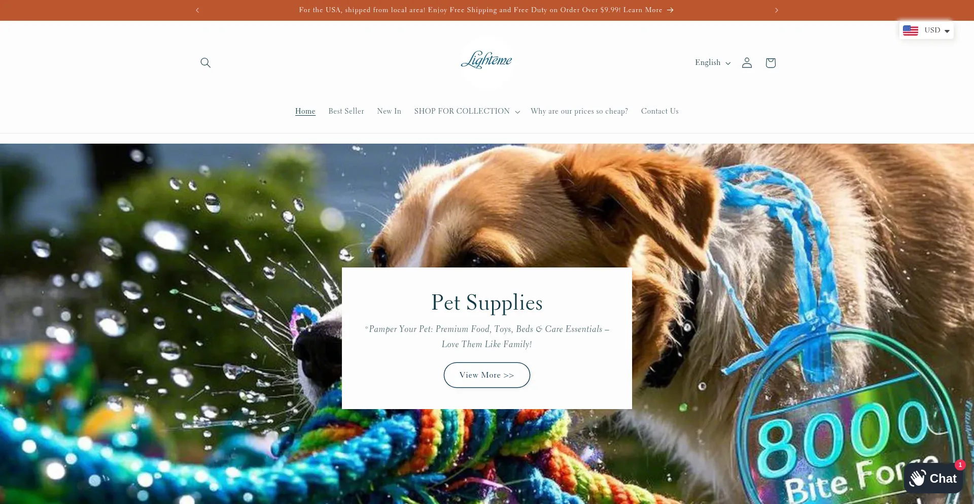 Website screenshot of Lighteme.com