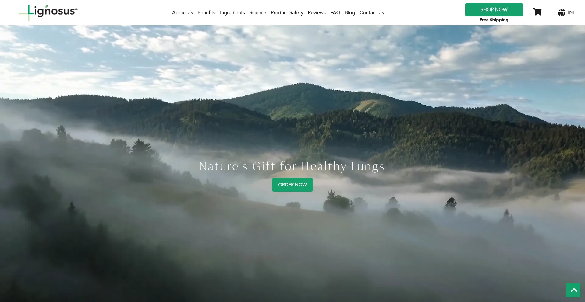 Website screenshot of Lignosus.com