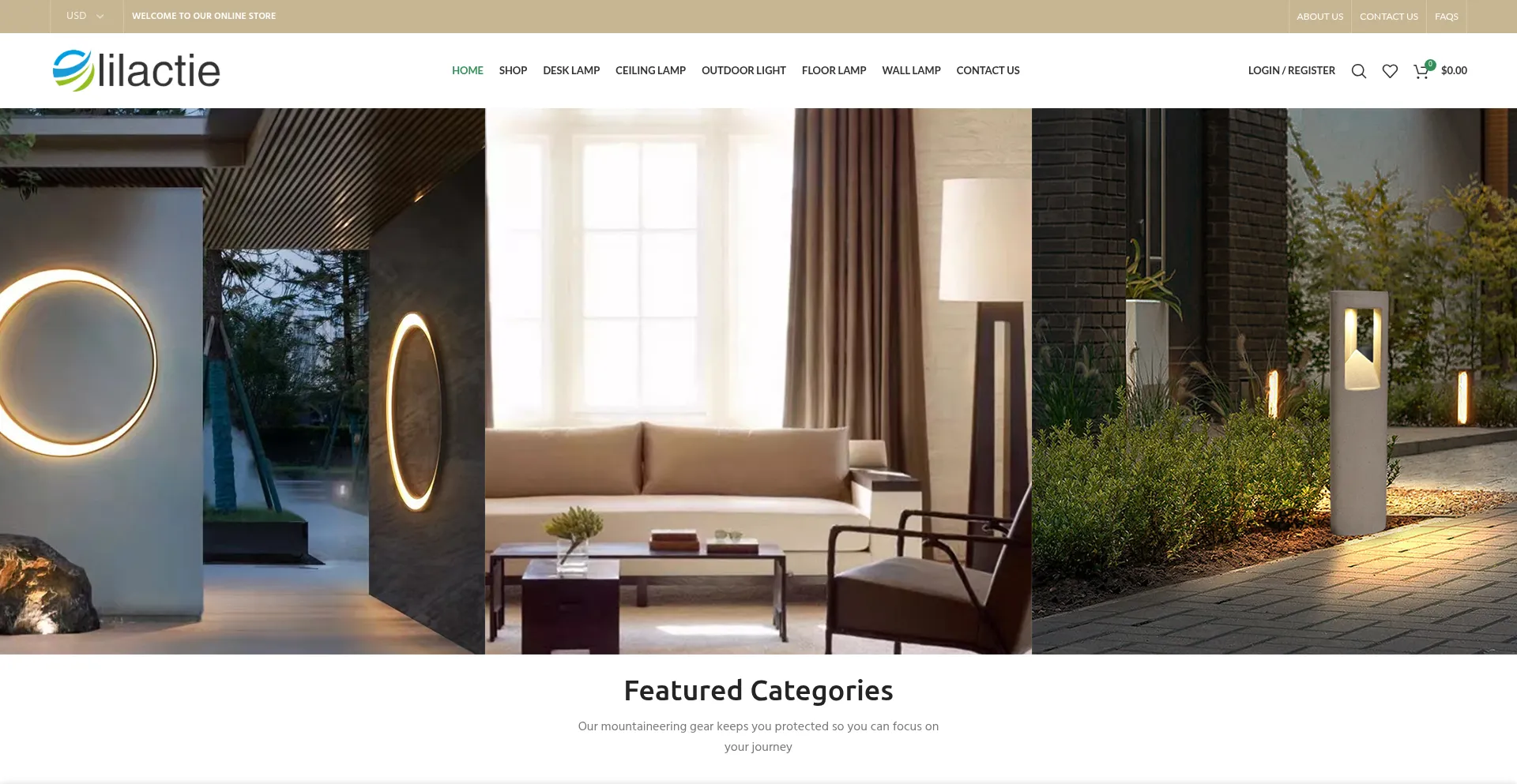 Website screenshot of Lilactie.com