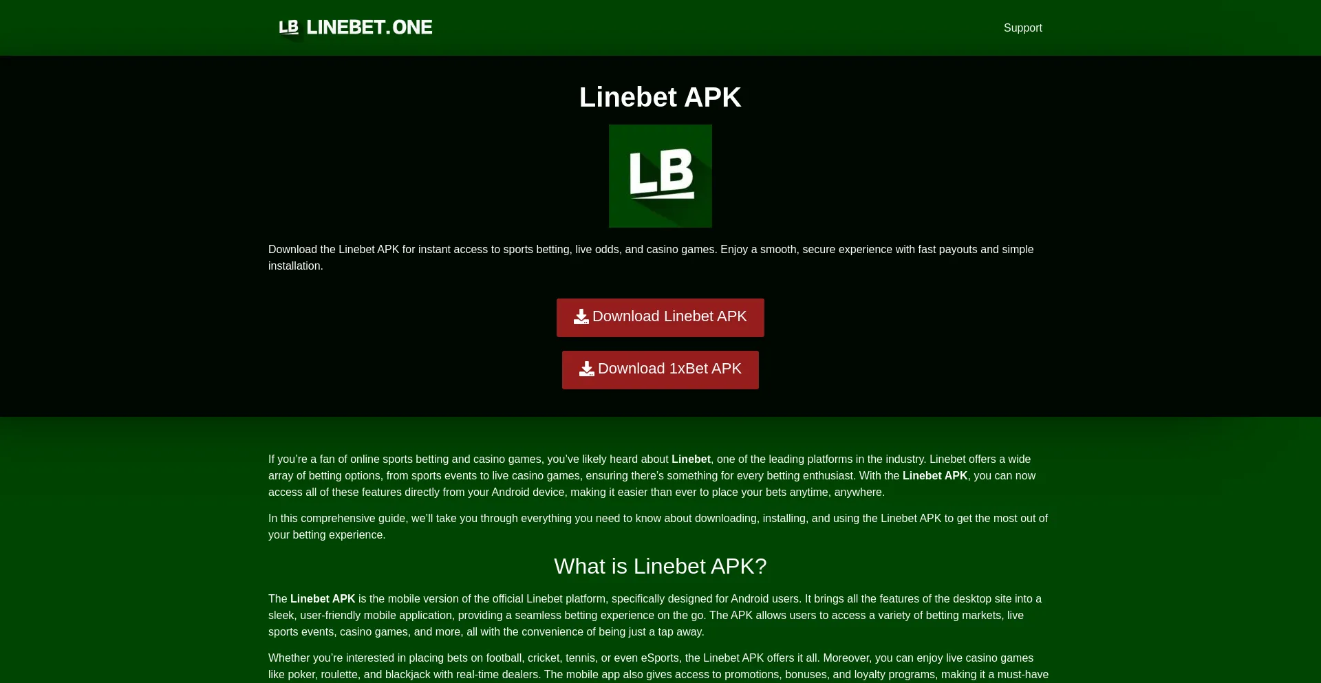 Website screenshot of Lineapp.com.co