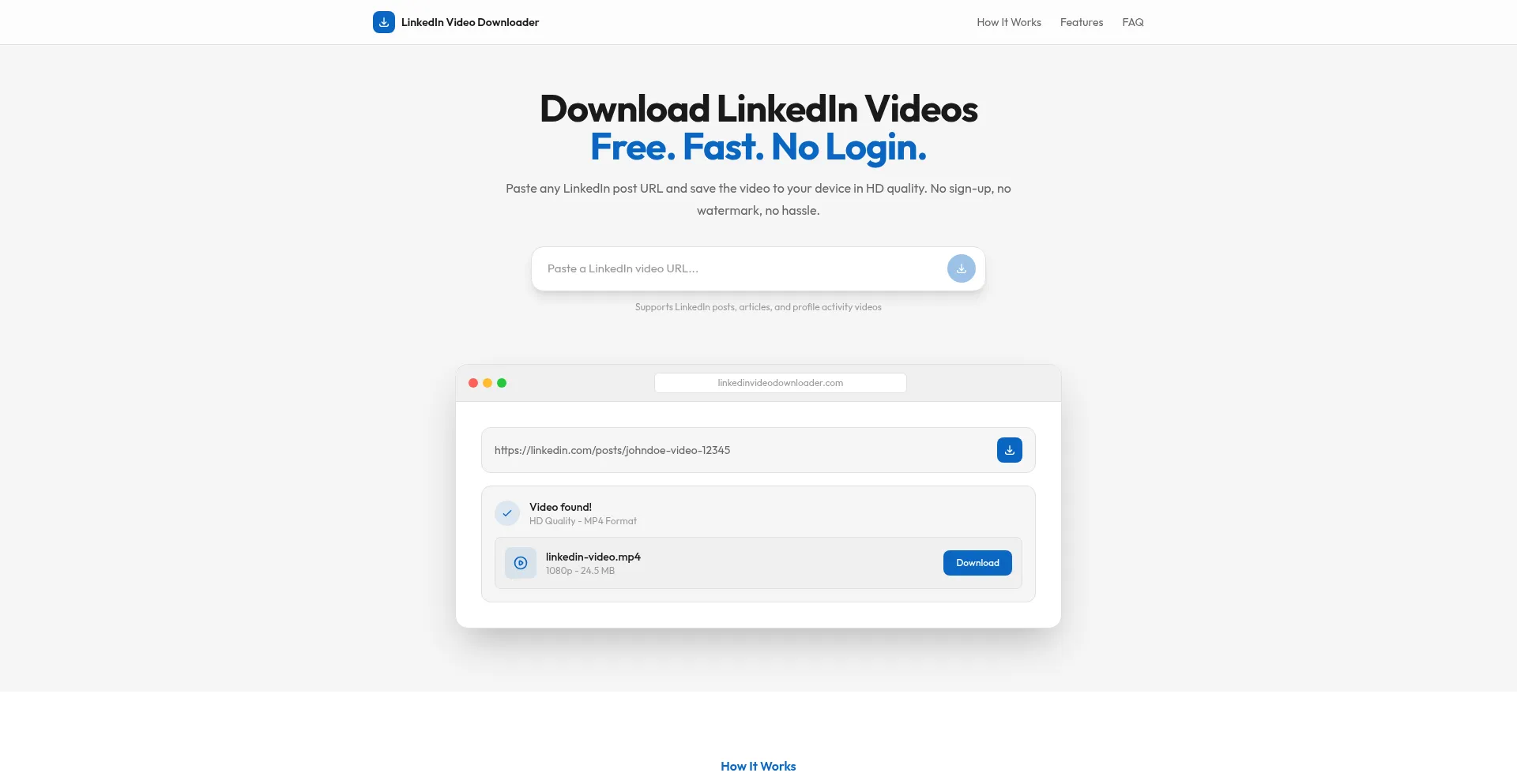 Linkedinvideodownloader.io