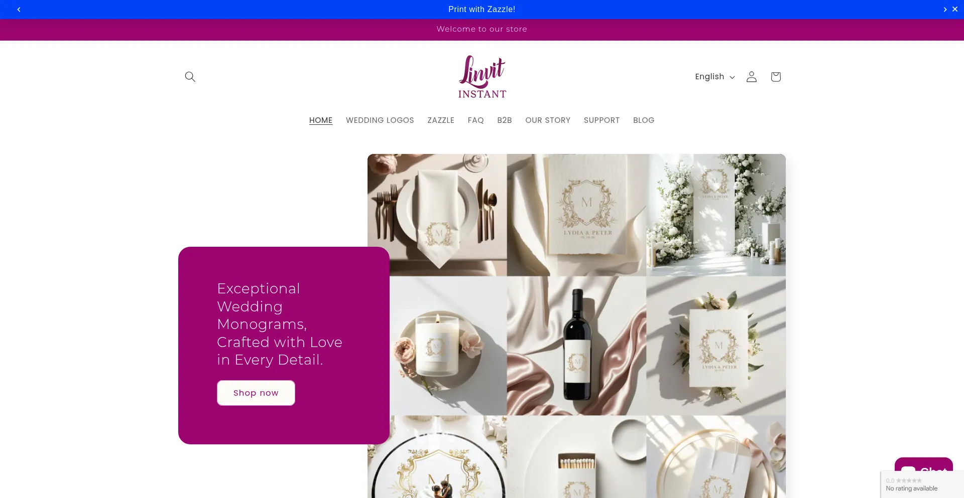 Website screenshot of Linvitinstant.com