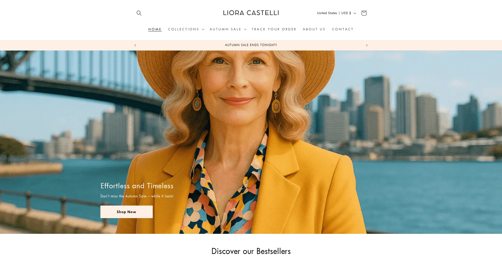 Website screenshot of Lioracastelli.com