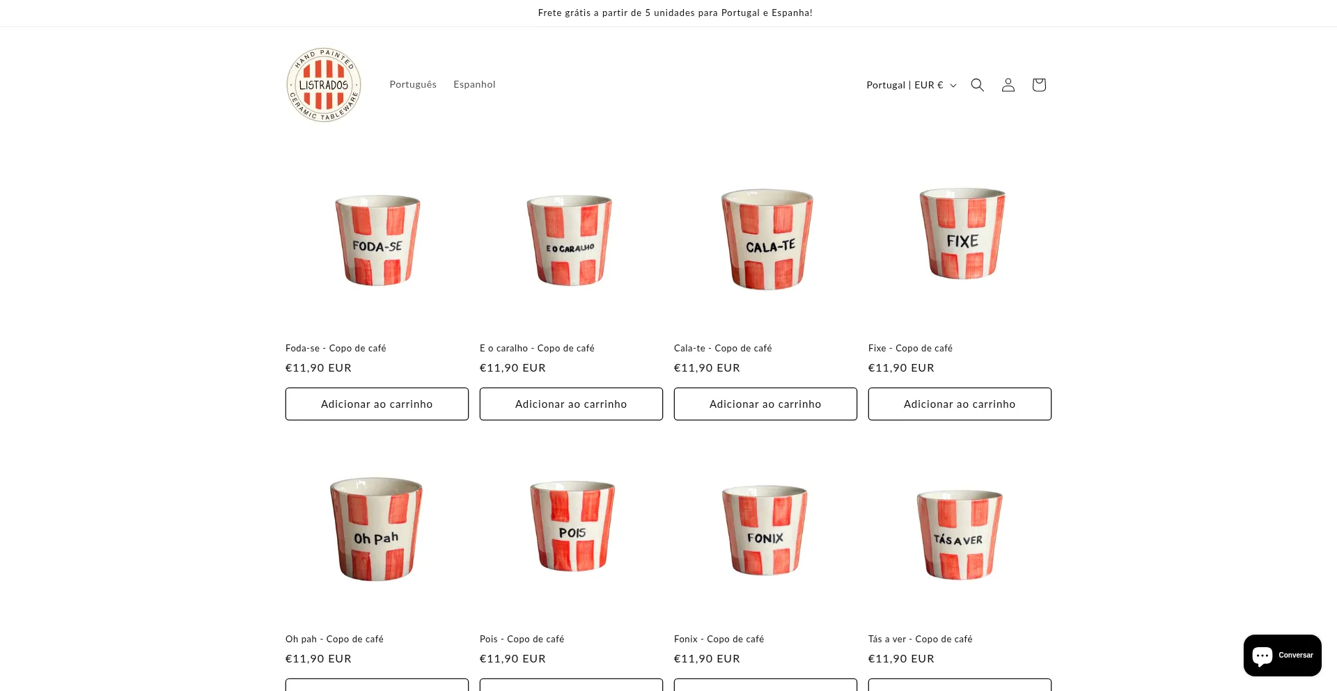 Website screenshot of Listrados.com