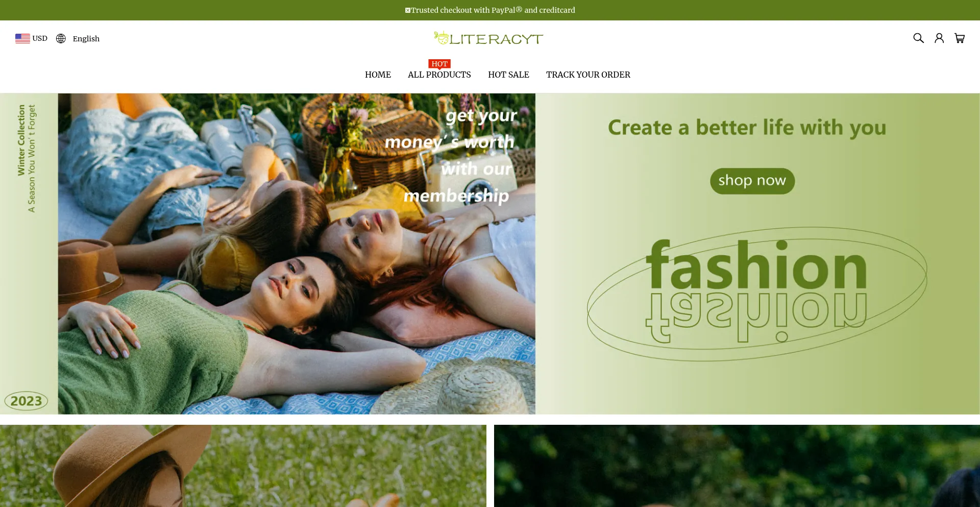 Website screenshot of Literacyt.com