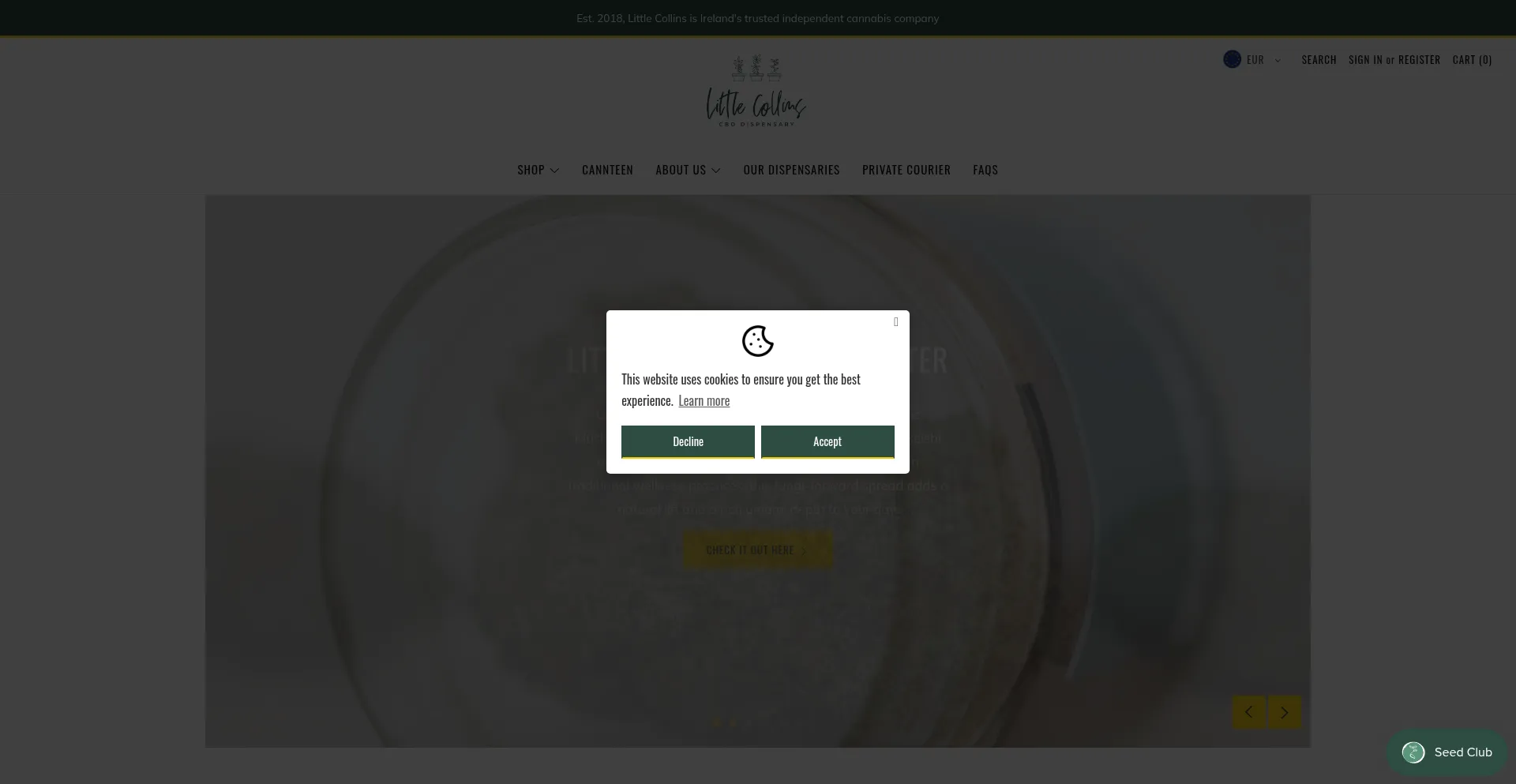 Littlecollinscbd.com Screenshot