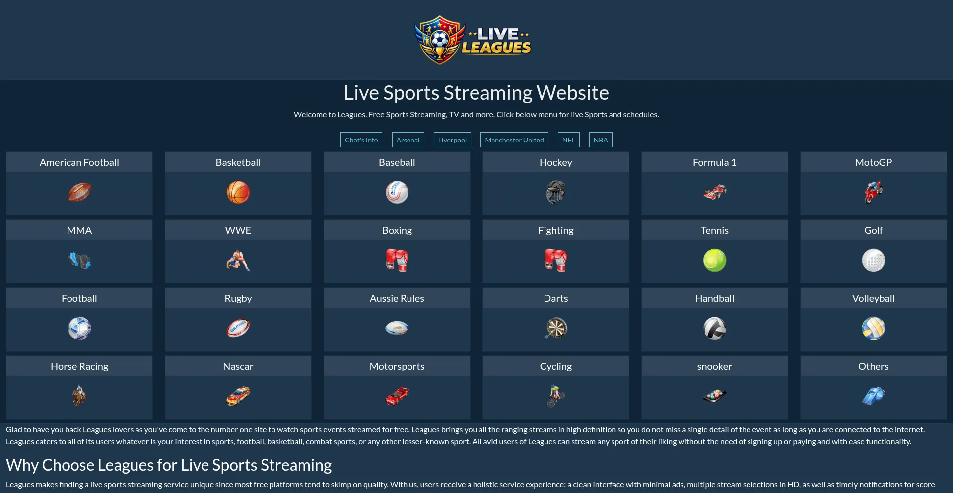 Liveleagues.me