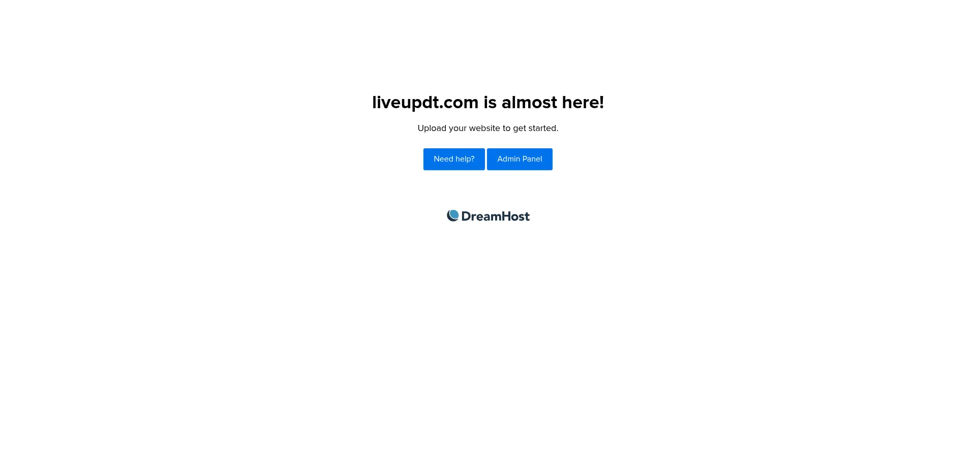 Website screenshot of Liveupdt.com