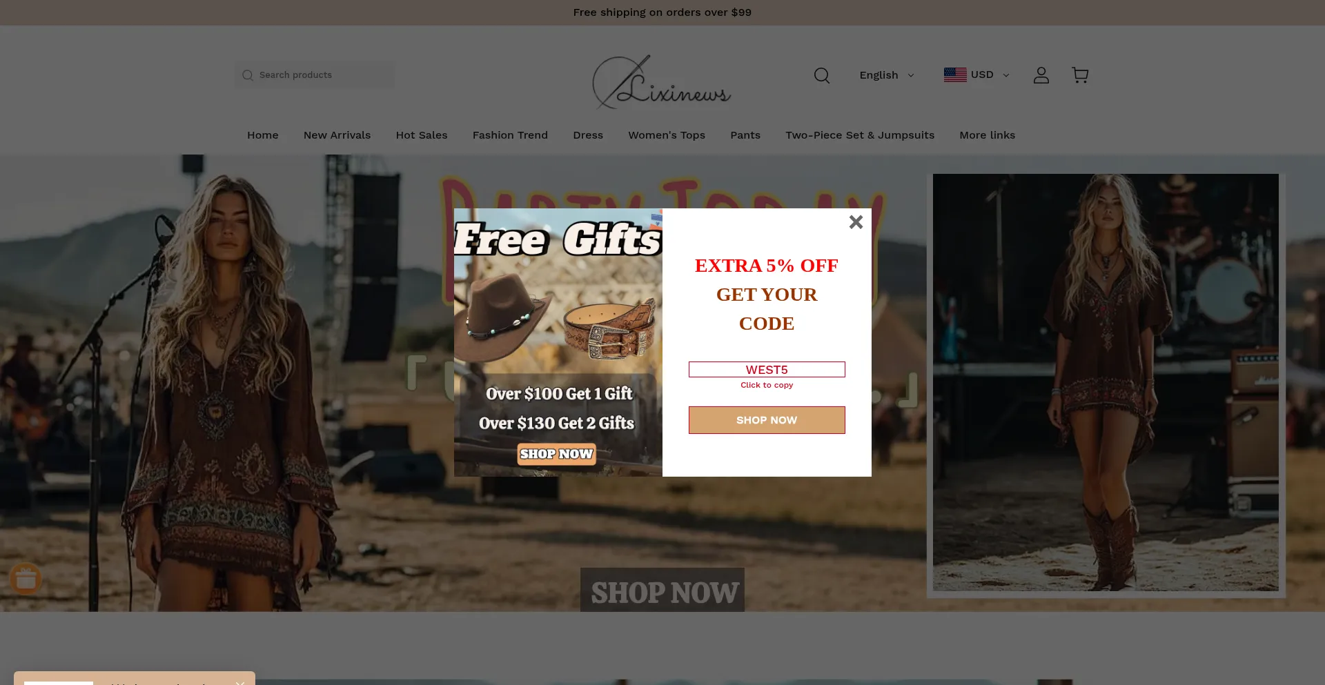 Website screenshot of Lixinews.com