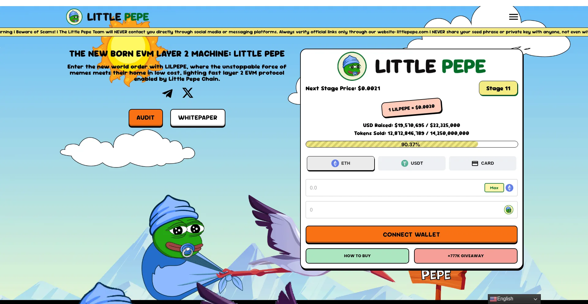Website screenshot of Llttlepepe.com