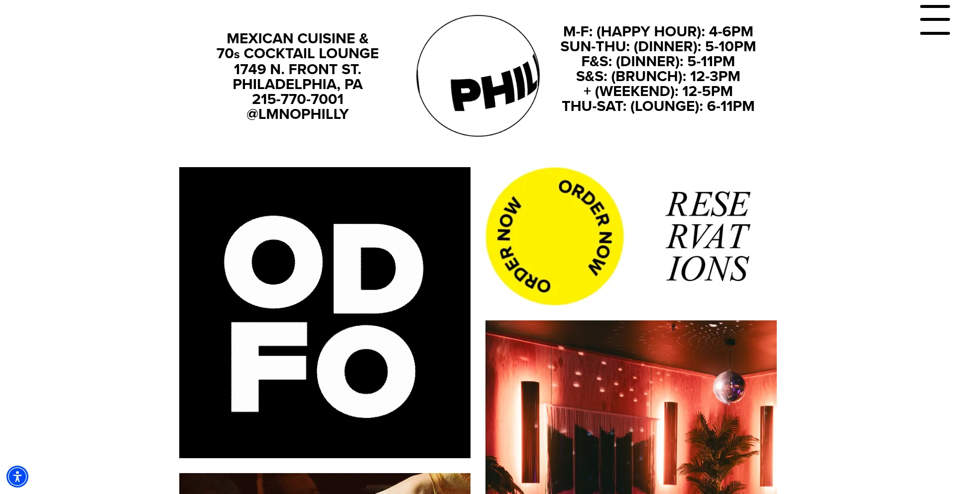 Website screenshot of Lmnophilly.com